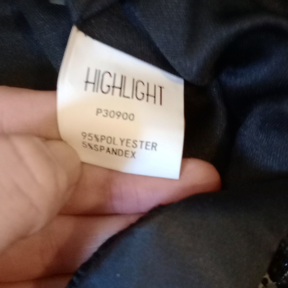 Love highlight black sequin, fringe pants, small - Picture 7 of 12